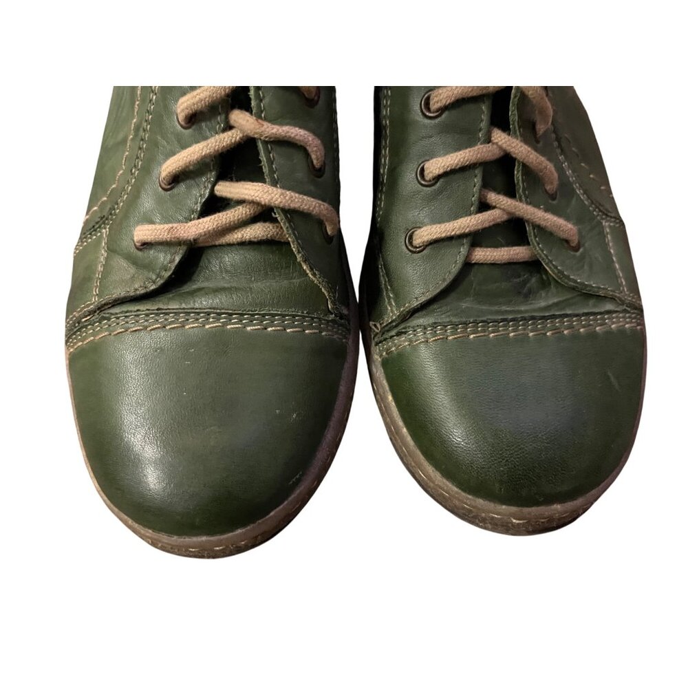 V-Italia 1041 Kiki Boots Women’s 38 / 7.5 Green Leather Fleece Lined Poland - Picture 5 of 13